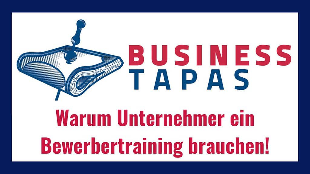 Thumbnail des Videos zum Thema Mitarbeitersuche mit Logo der Business Tapas und Videotitel.