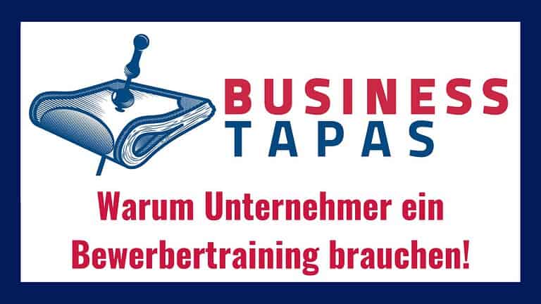 Thumbnail des Videos zum Thema Mitarbeitersuche mit Logo der Business Tapas und Videotitel.