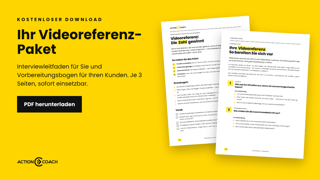Interviewleitfaden und Vorbereitungsbogen für Testimonial-Videos von Diana Walther als kostenloses PDF